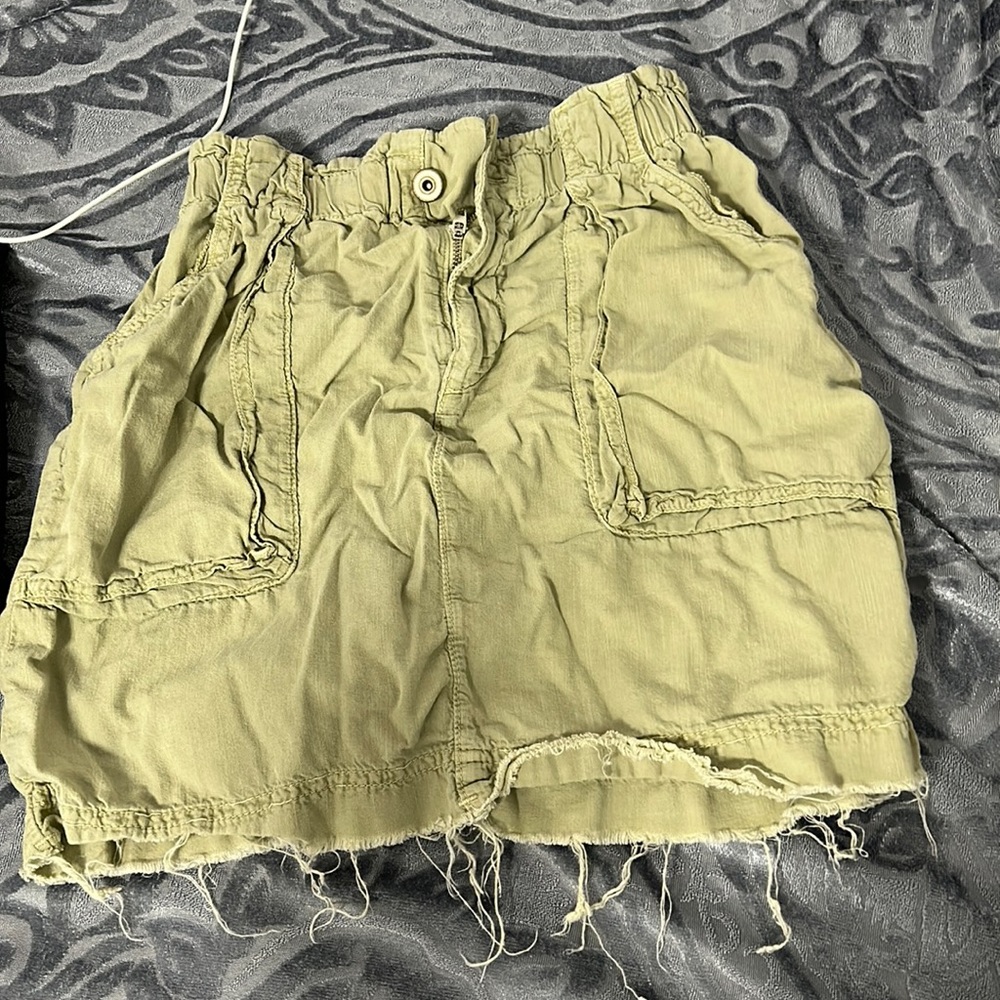 Olive green skirt